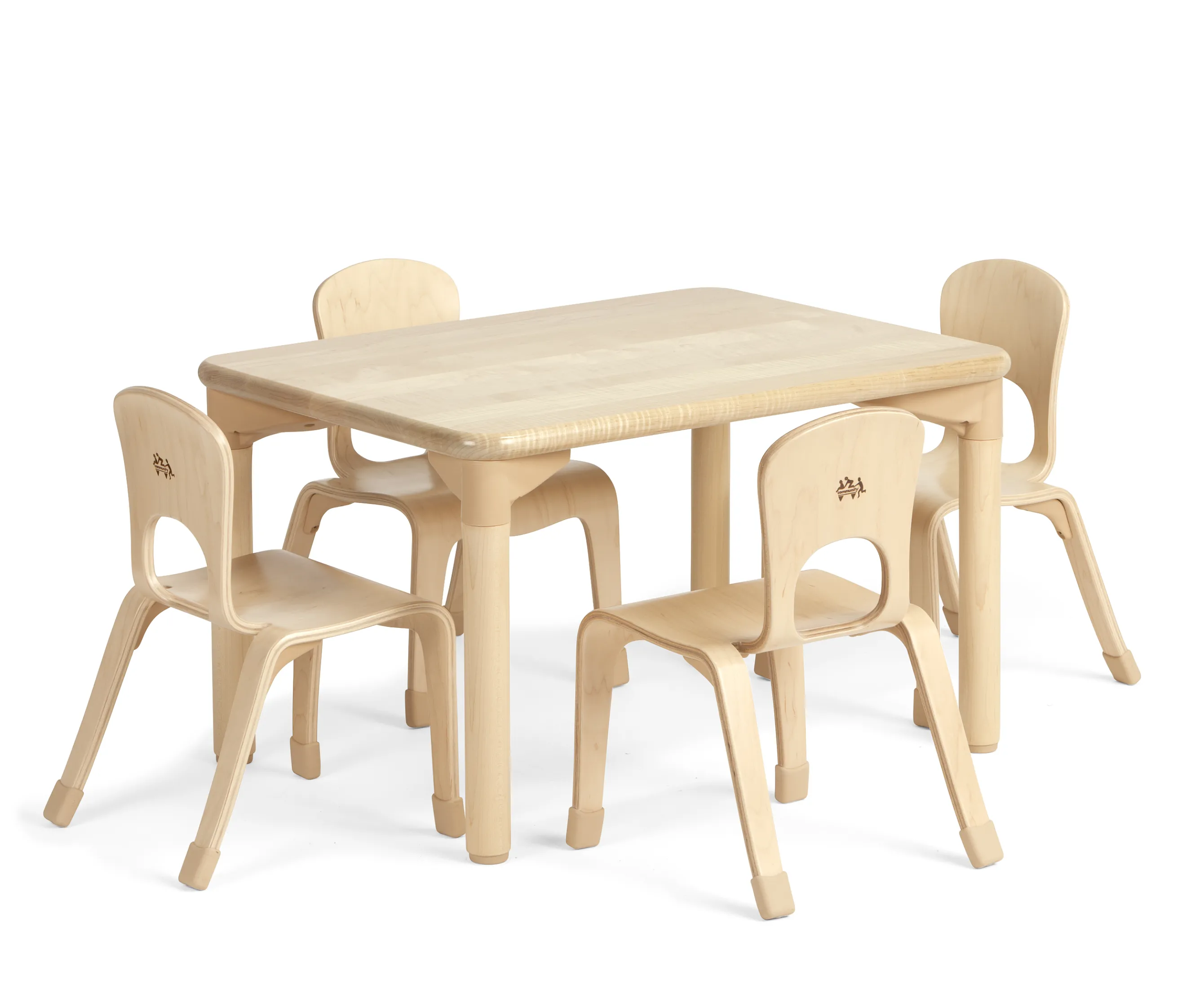 Rectangular Woodcrest Table with Chairs