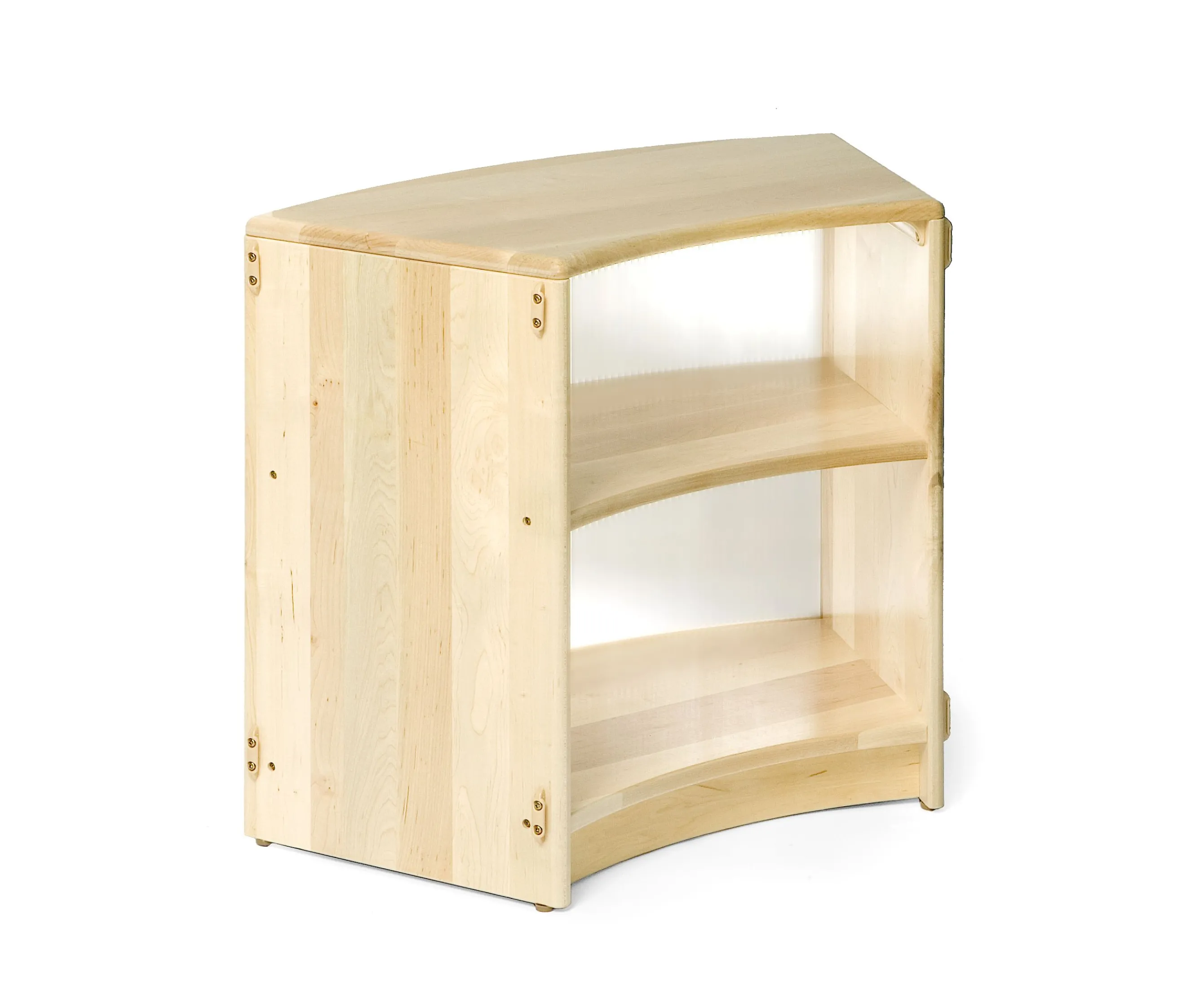 Translucent Back Inside Sweep Shelf 24"