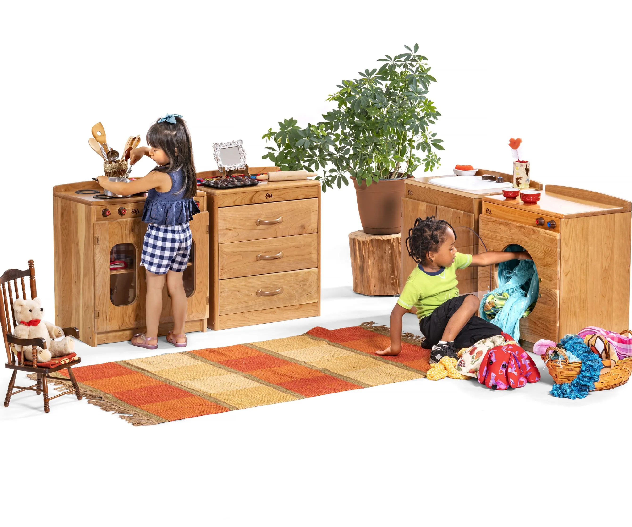 Woodcrest Play House Set (set of four)